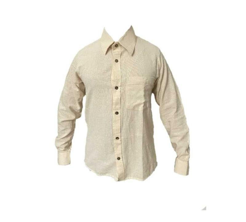 Men’s Handmade Hemp Shirt – Natural, Breathable, and Eco-Friendly