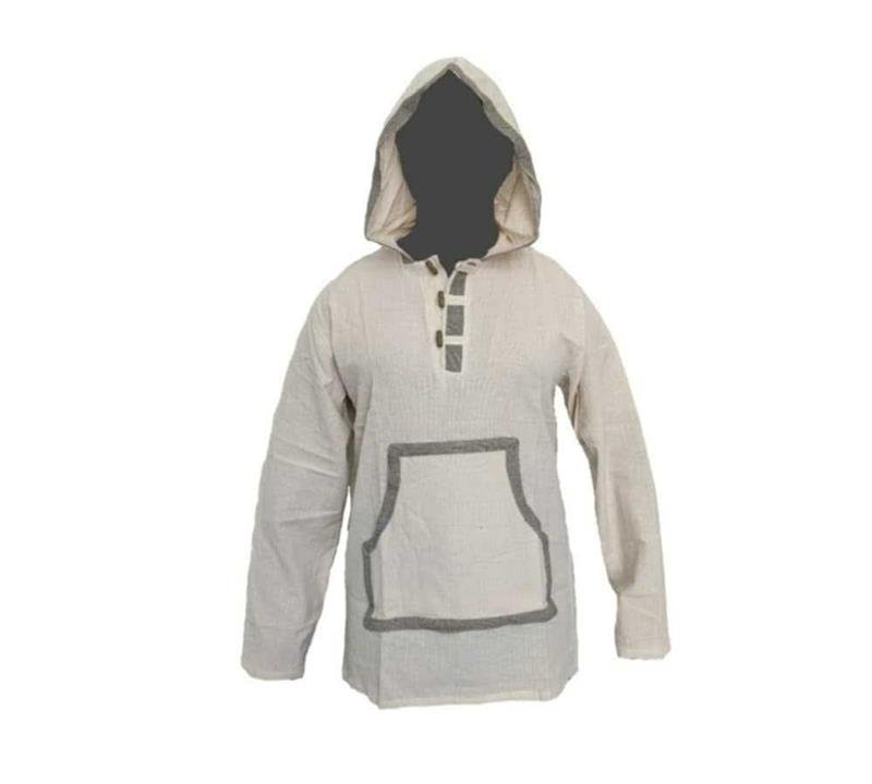 Handmade Himalayan Hemp Hoodie – Natural, Ethical, and Adventure-Ready